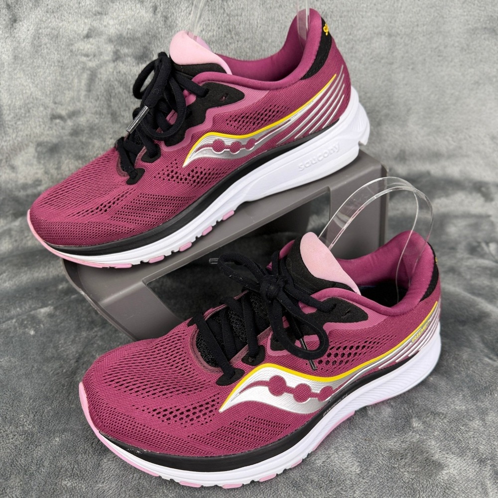 Saucony Womens Running Shoes S10650 18 Berry Athletic Sneakers - Picture 7 of 12